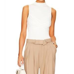 NEW LBLC THE LABEL gwen top in cream